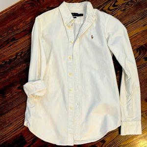 White dress shirt Ralph Lauren custom fit size S